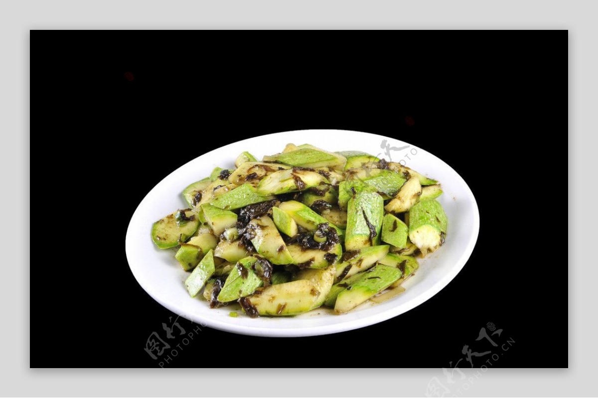 榄菜炒小葫芦图片