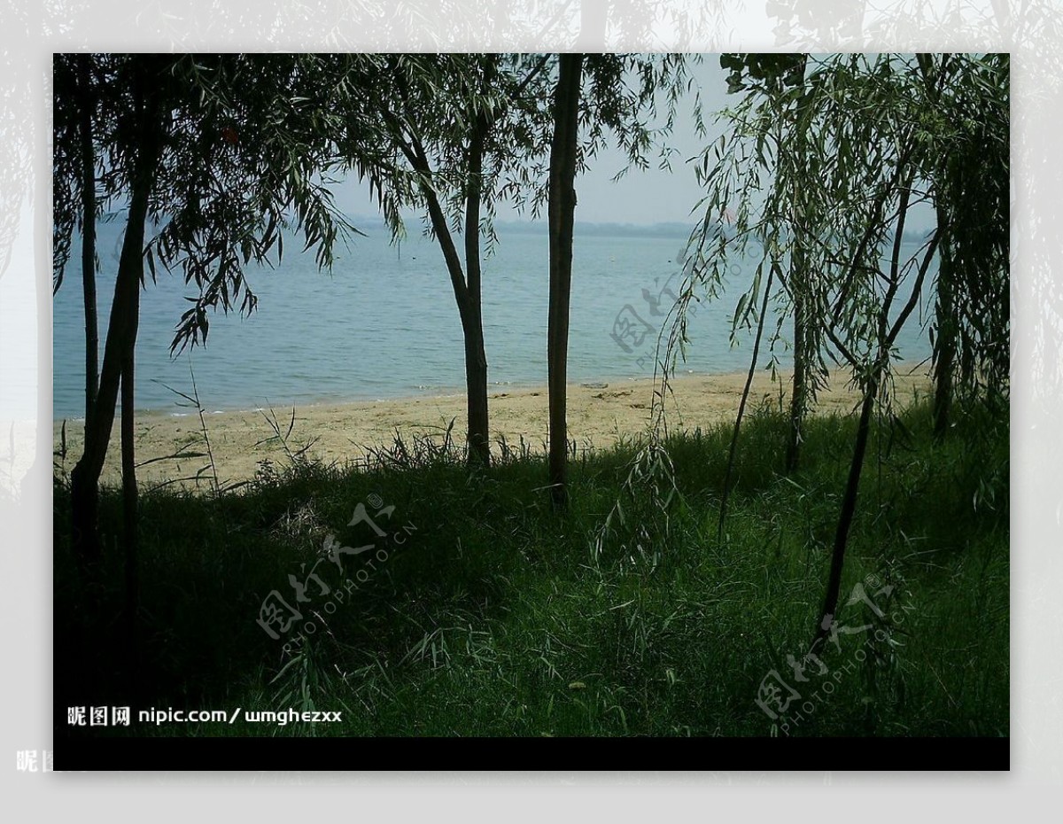 东昌湖畔图片