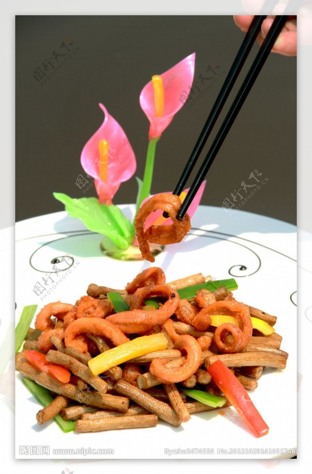 茶树菇炒水蛇柳图片
