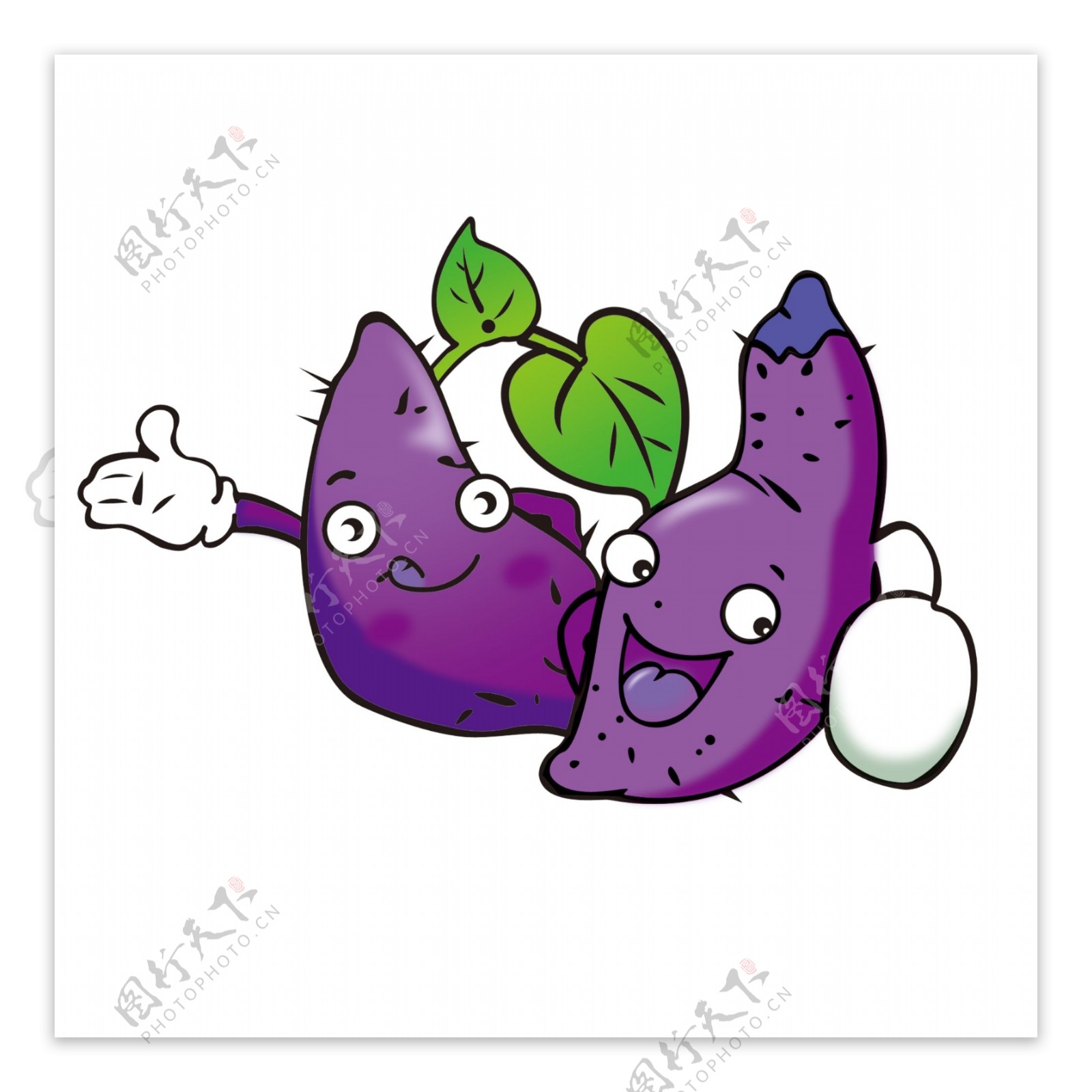 紫薯卡通图片