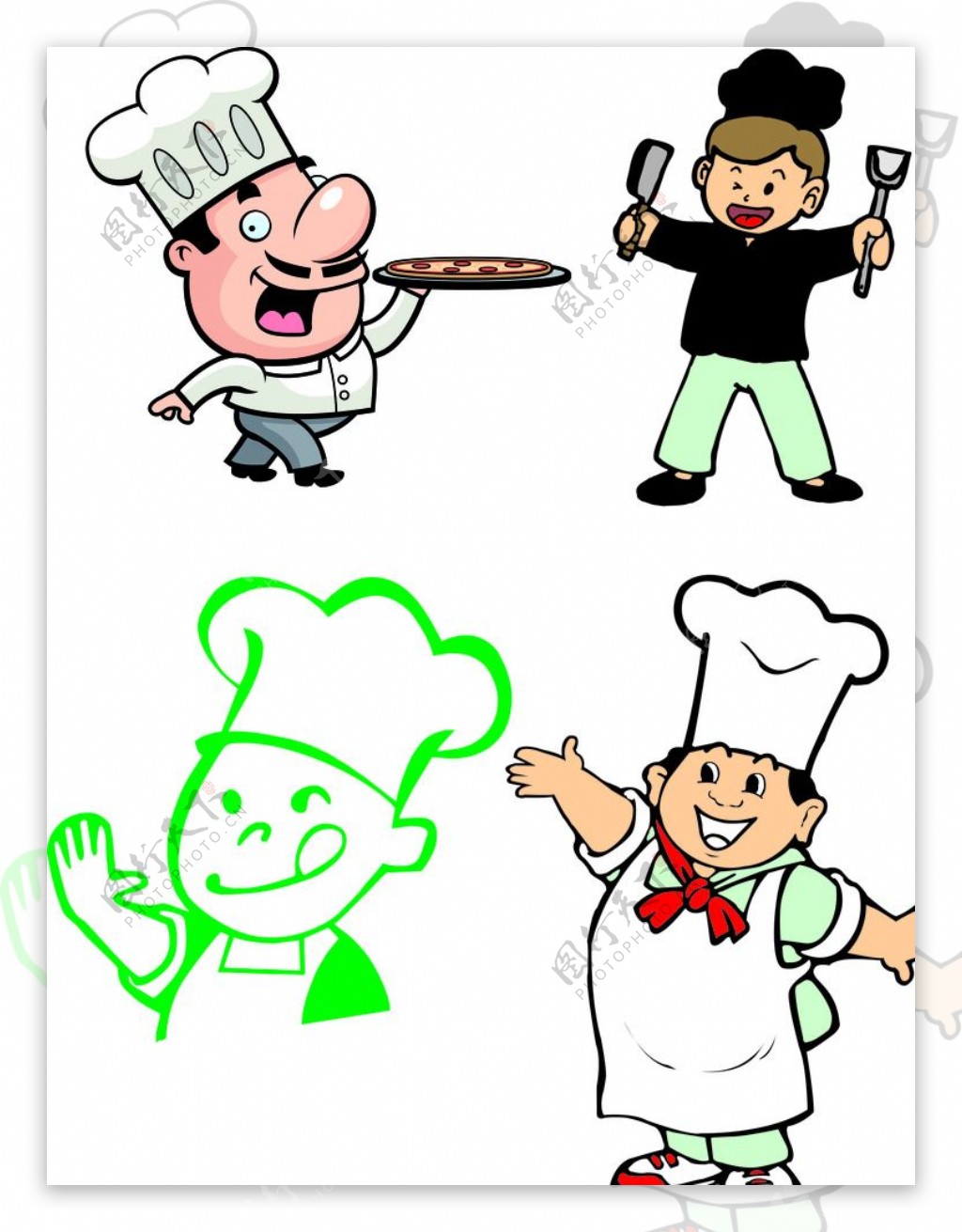 卡通小厨师图片