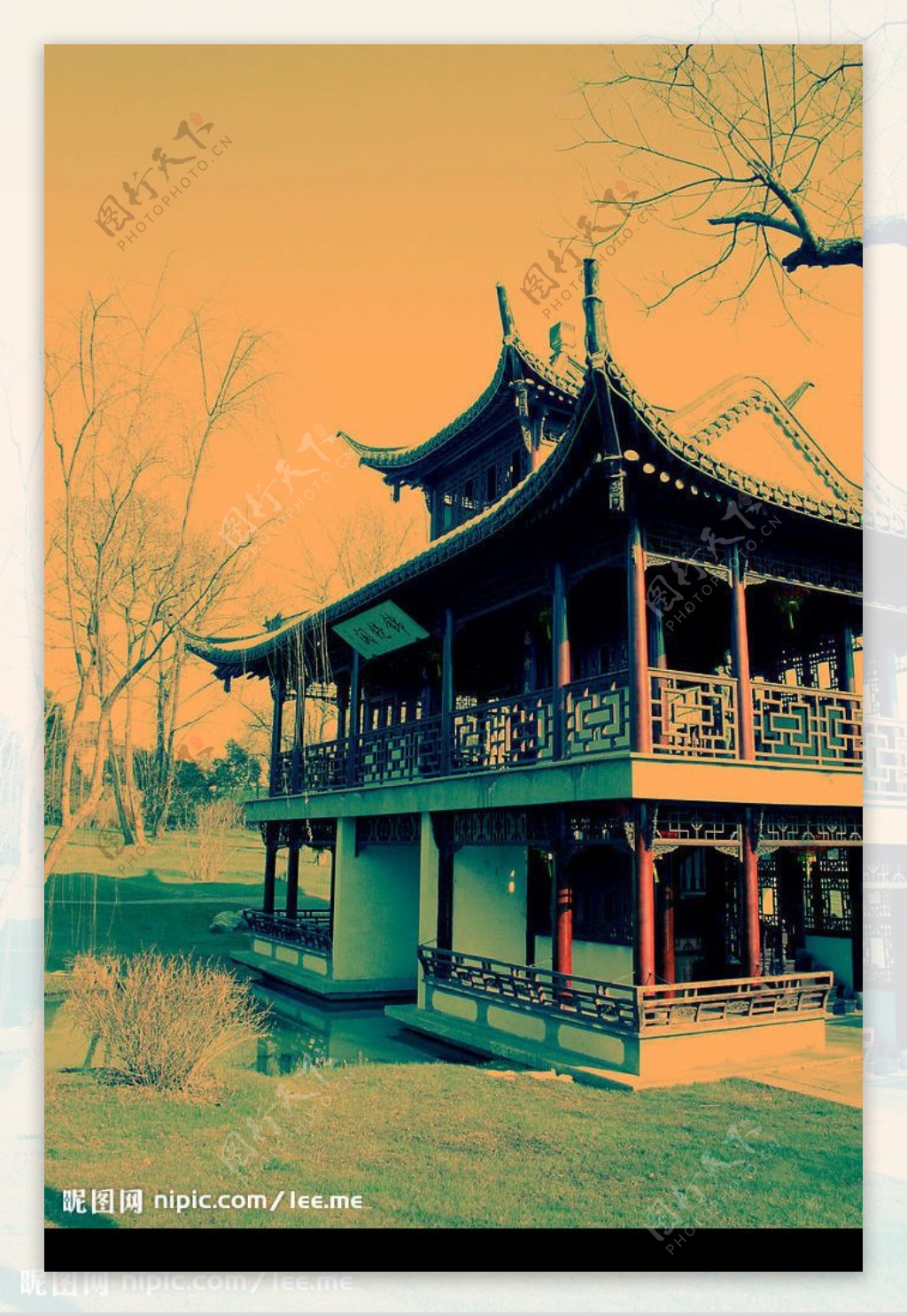 扬州公园小景图片