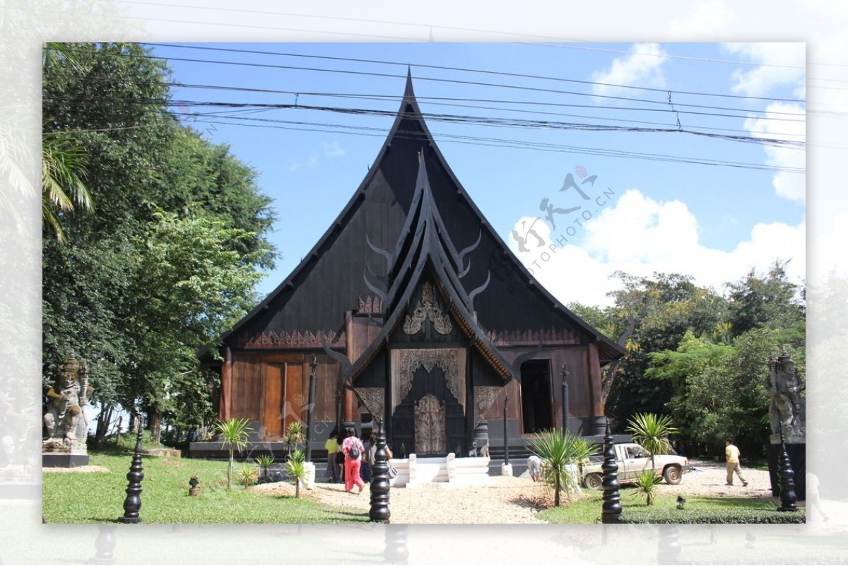 泰国清迈黑庙图片