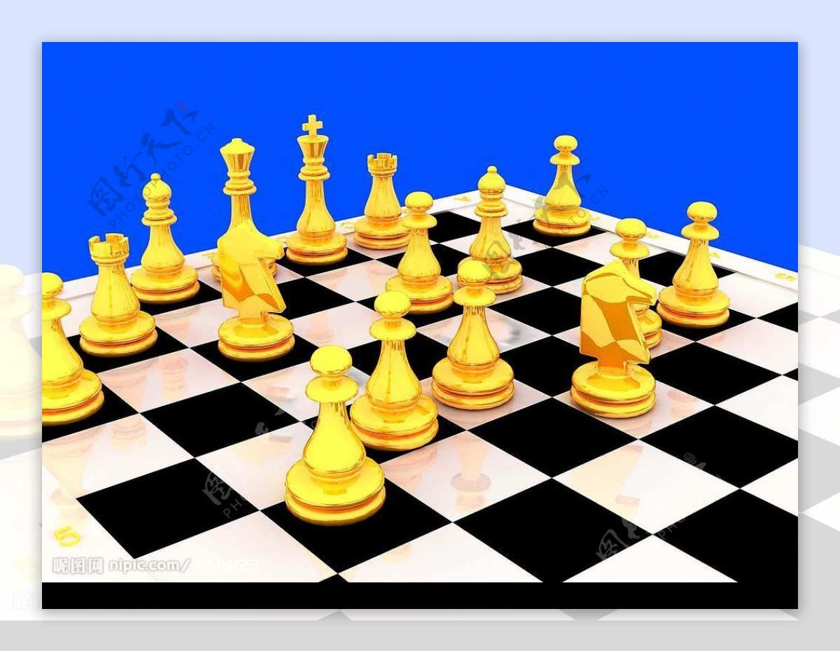 黄金国家象棋图片