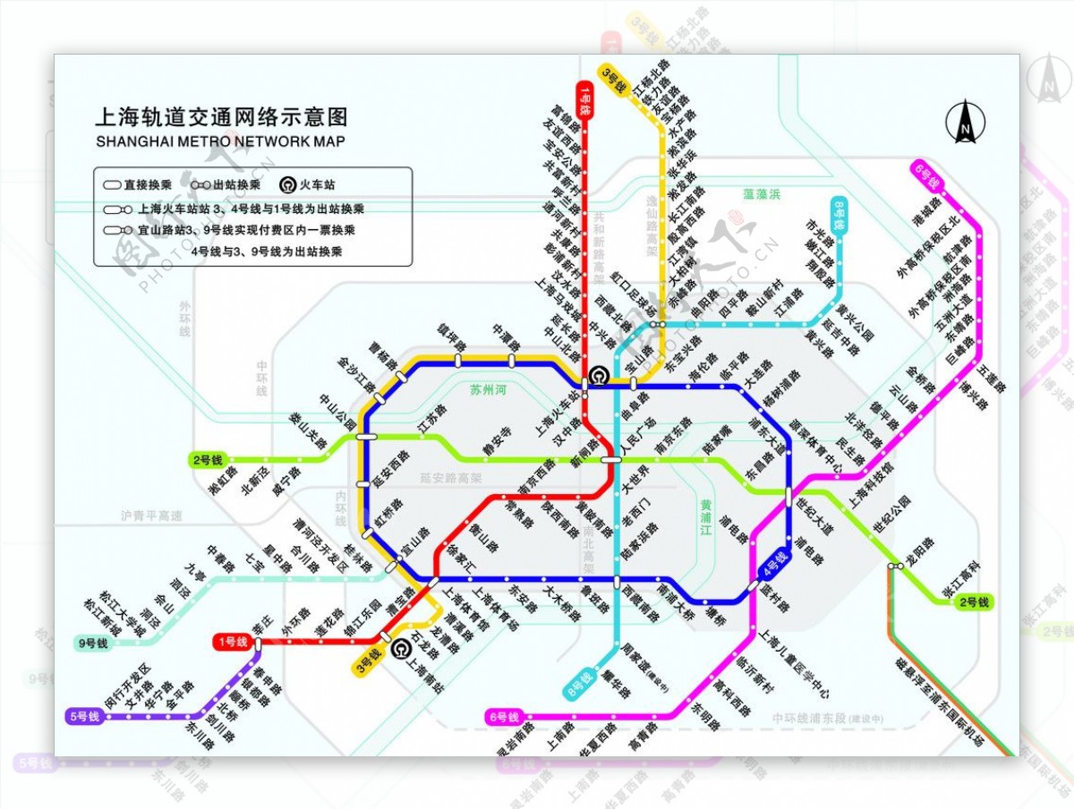 上海市轨道交通路线图图片