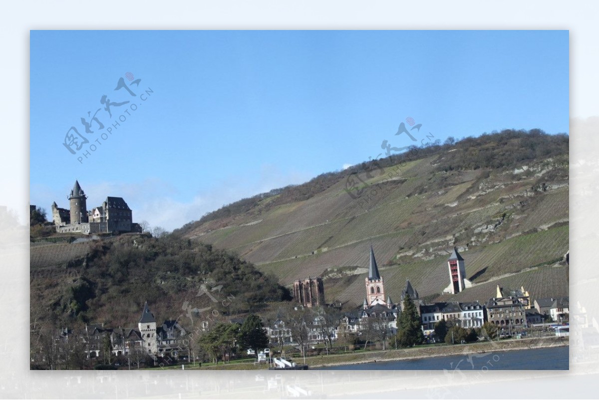 莱茵河城堡图片