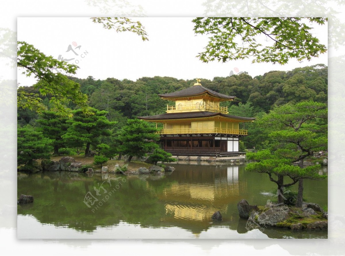 日本京都金阁寺图片