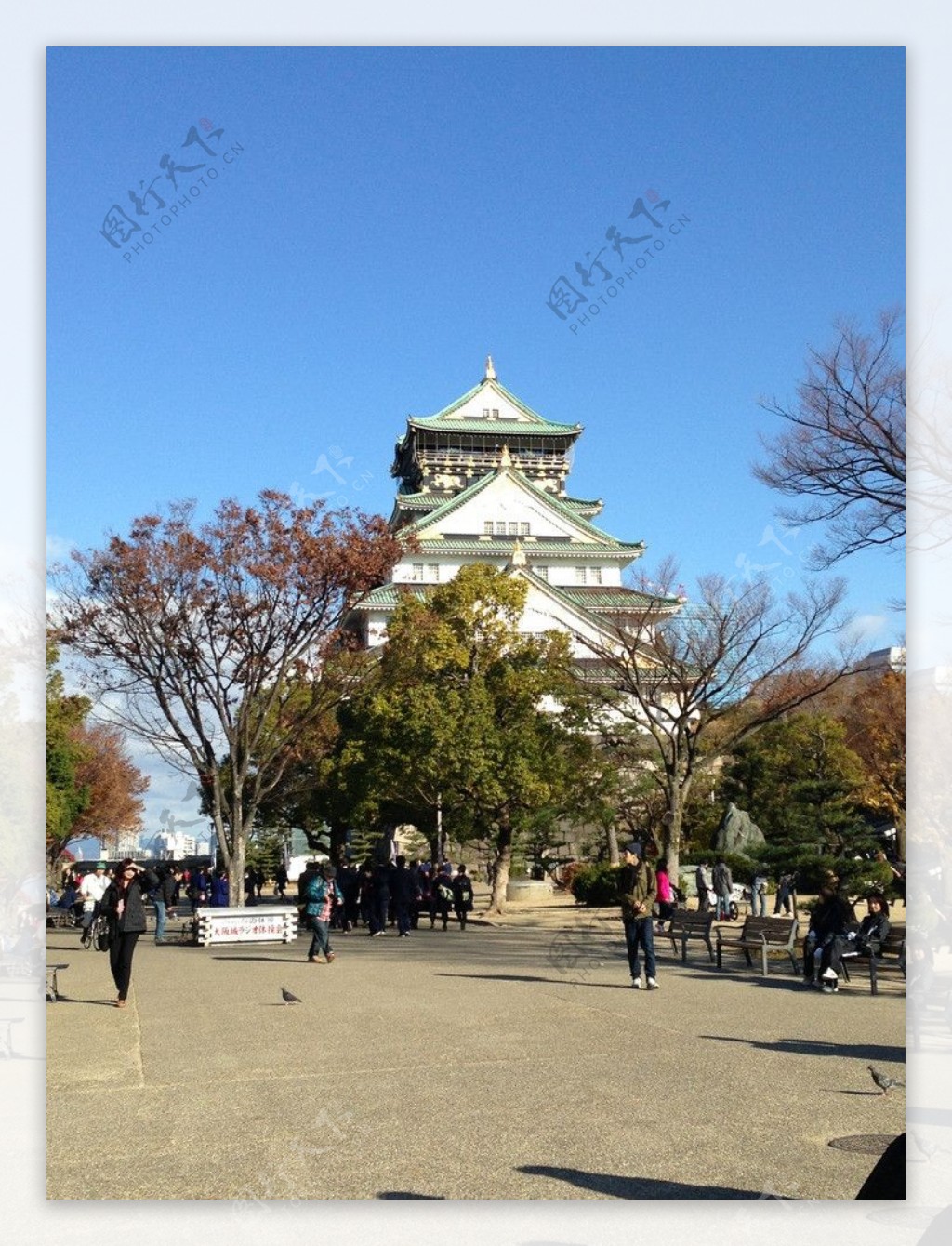 日本大阪城公园图片