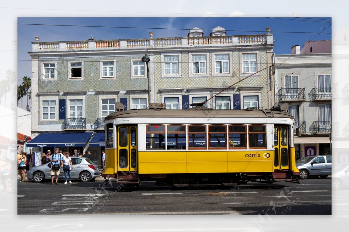 葡萄牙里斯本街车图片