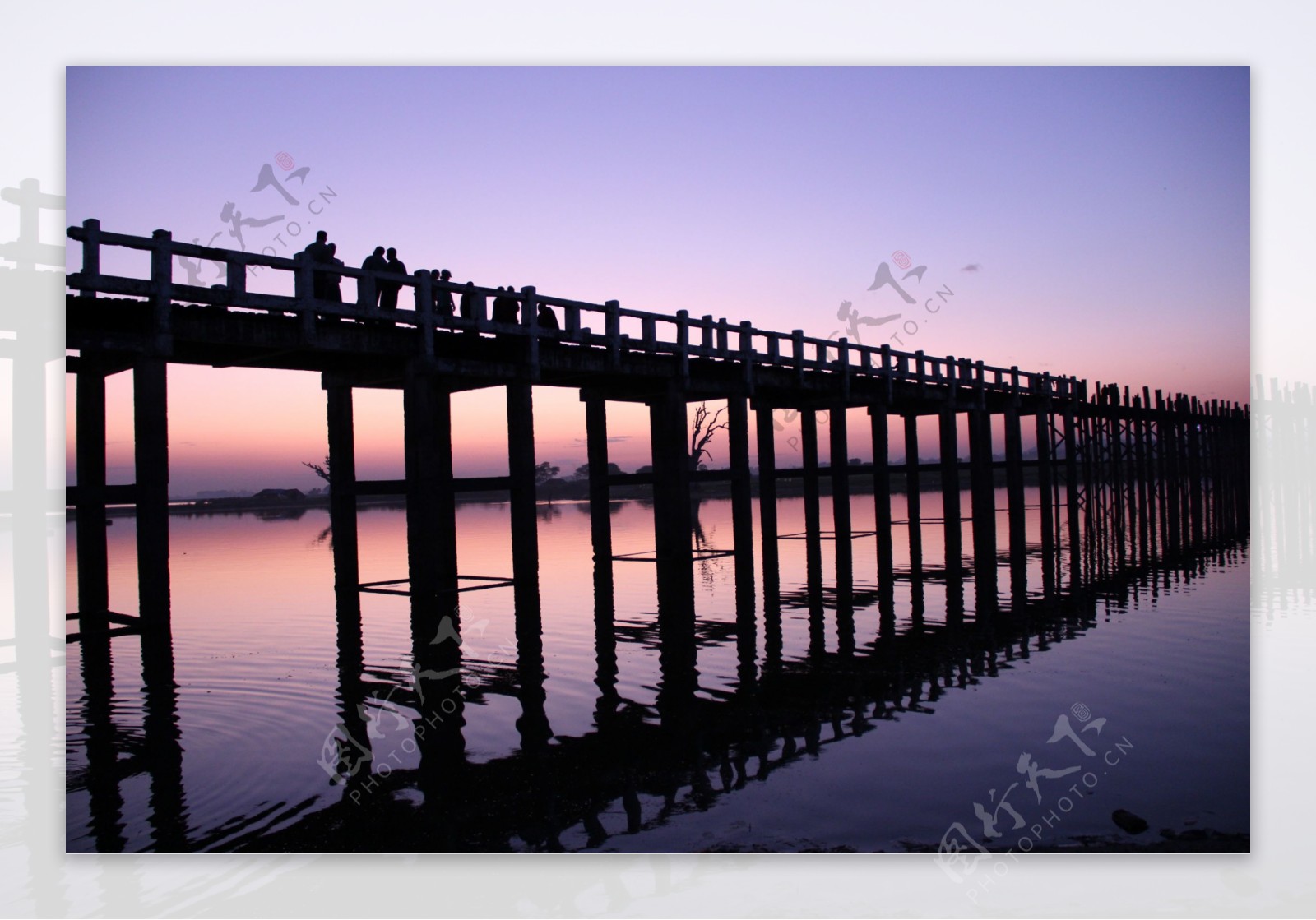 缅甸柚木桥图片