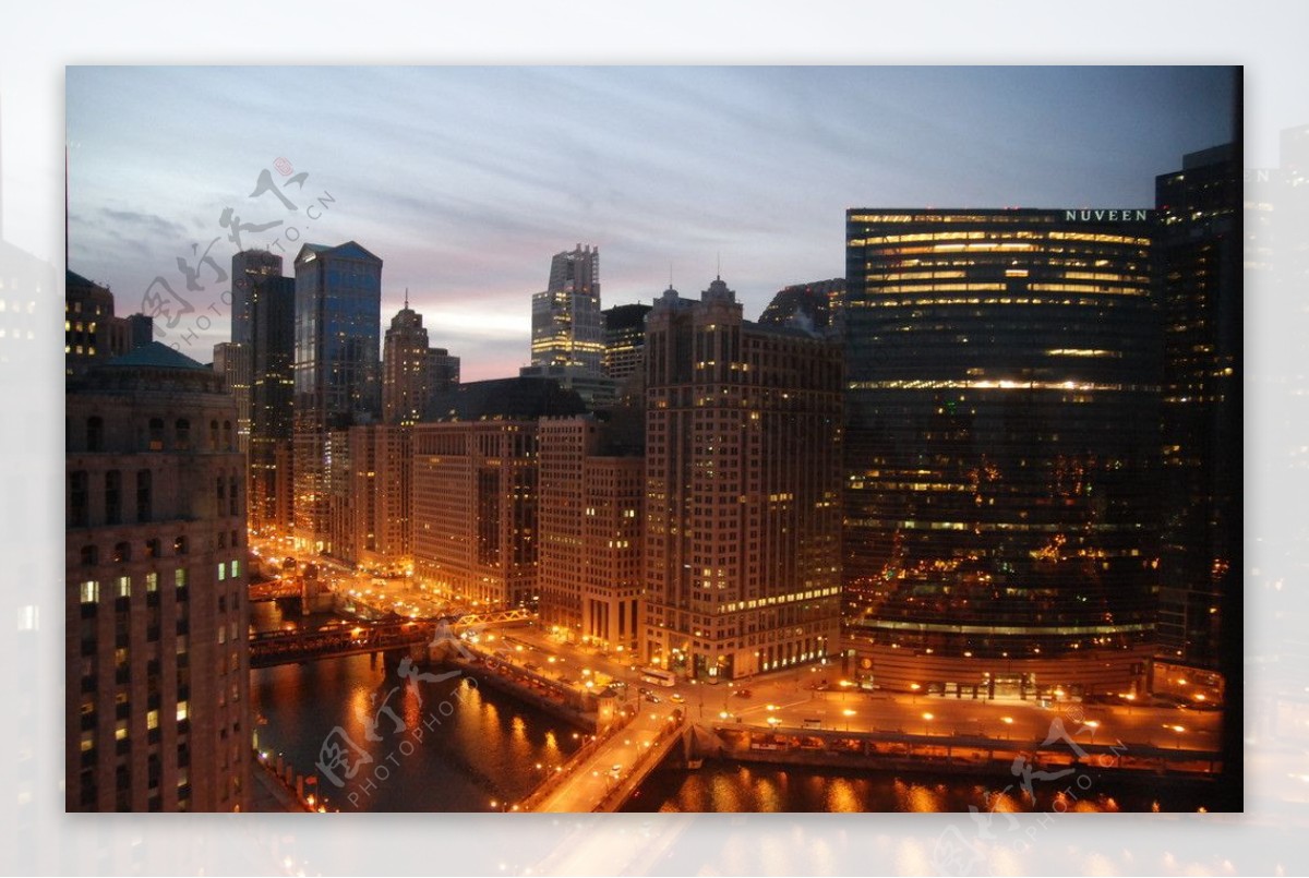 芝加哥黎明景观图片