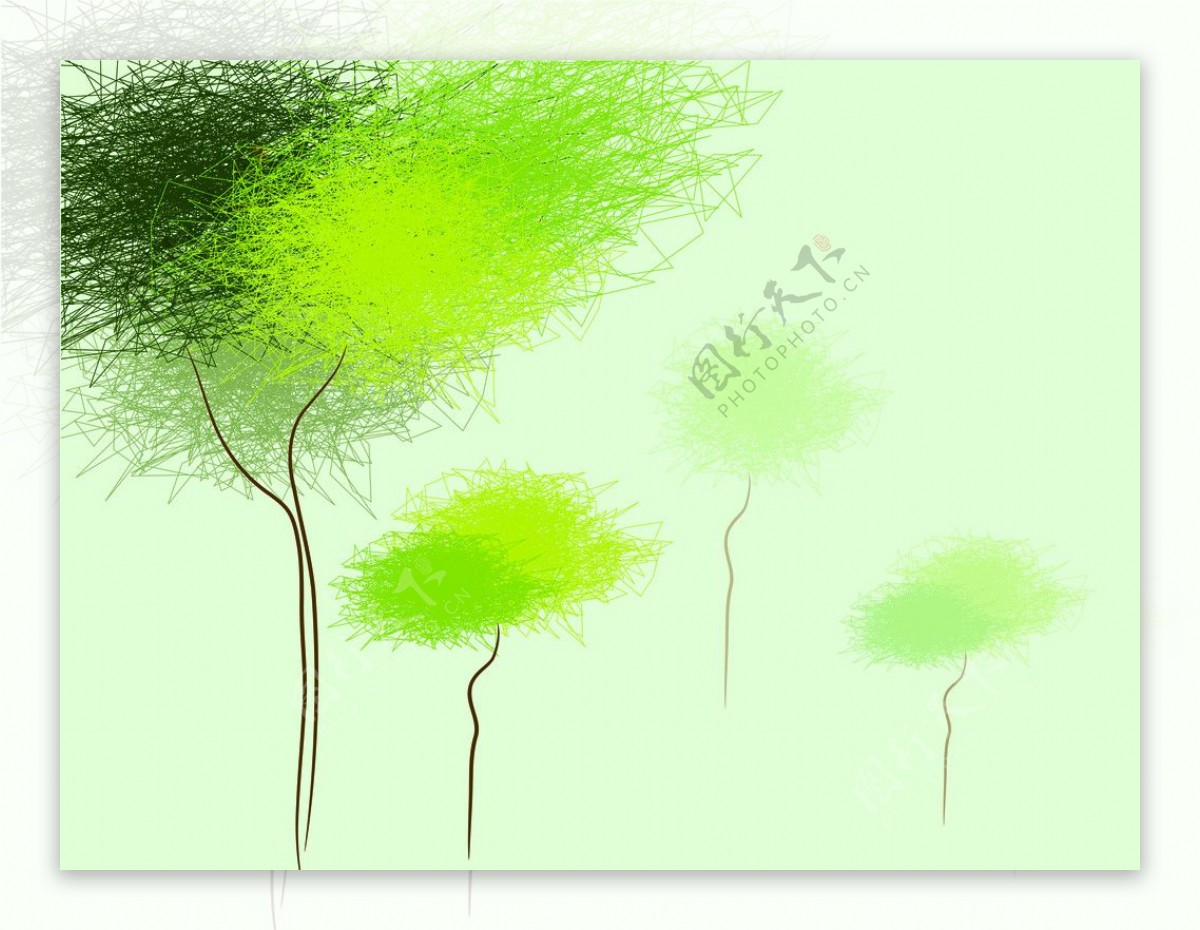 艺术树树底纹梦幻图片