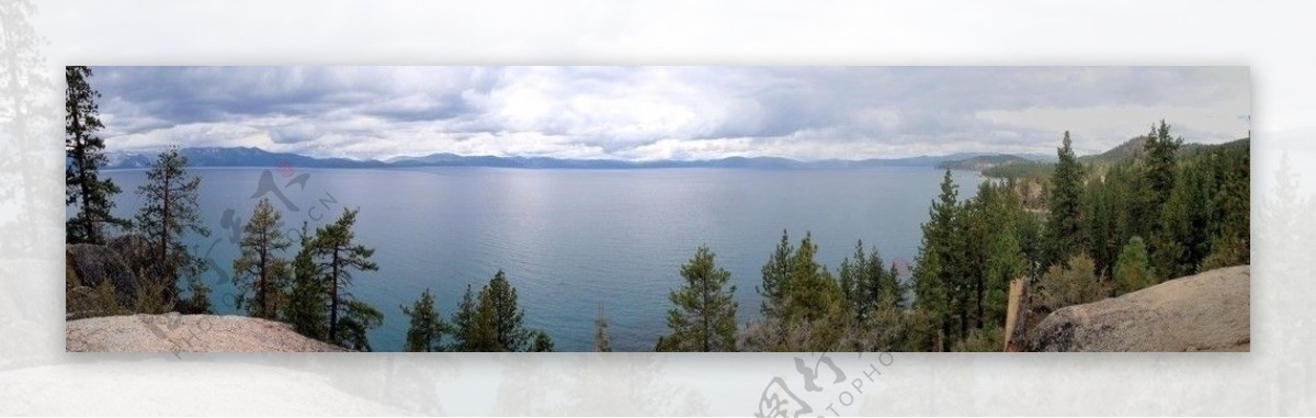 美国太浩湖全景图片