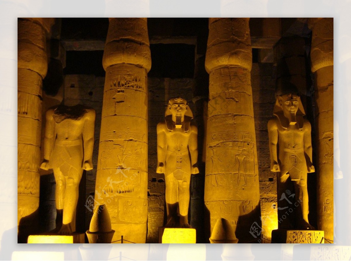 埃及神庙石雕图片