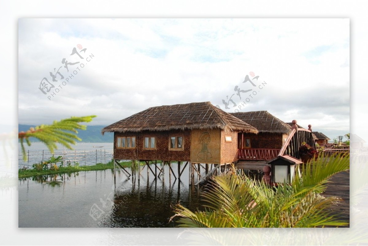 缅甸茵莱湖度假村水上旅馆图片