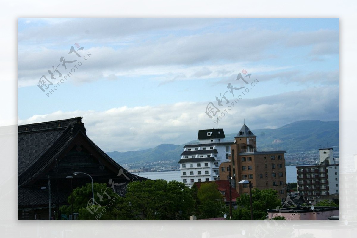 北海道涵馆城市风景图片