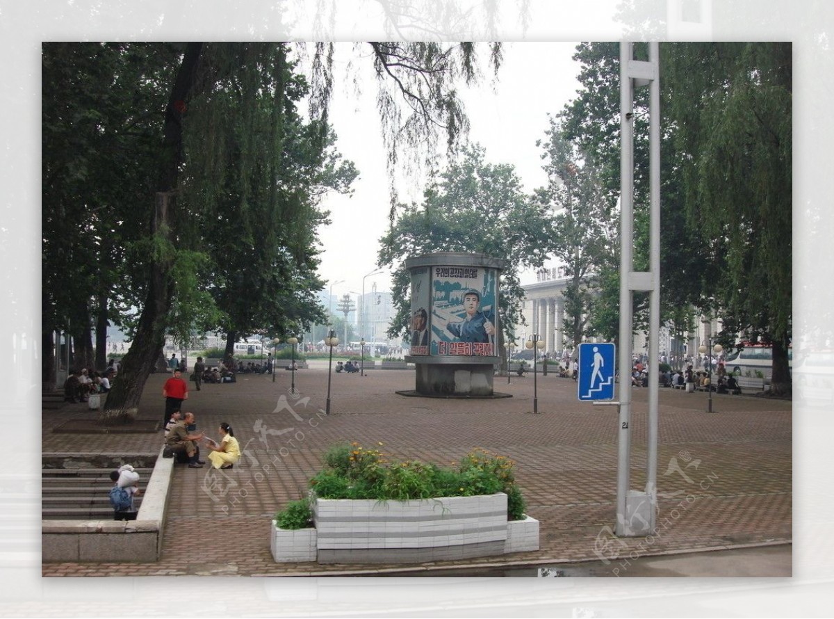 朝鲜街头街景图片