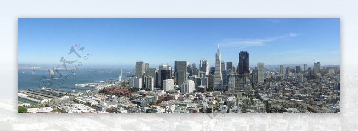 旧金山俯瞰城市美景图片