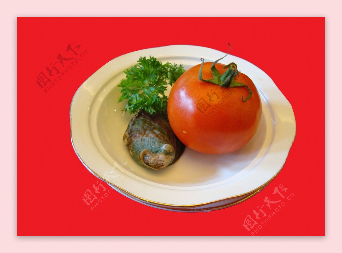 番茄焗鲍鱼图片