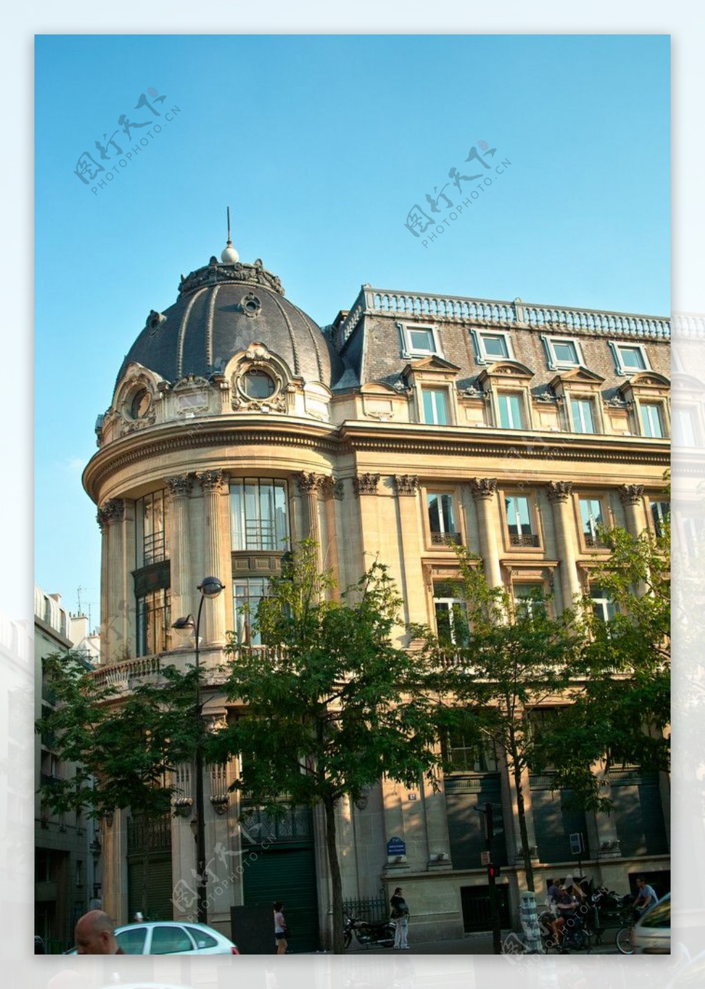 巴黎巴黎街頭的建築图片