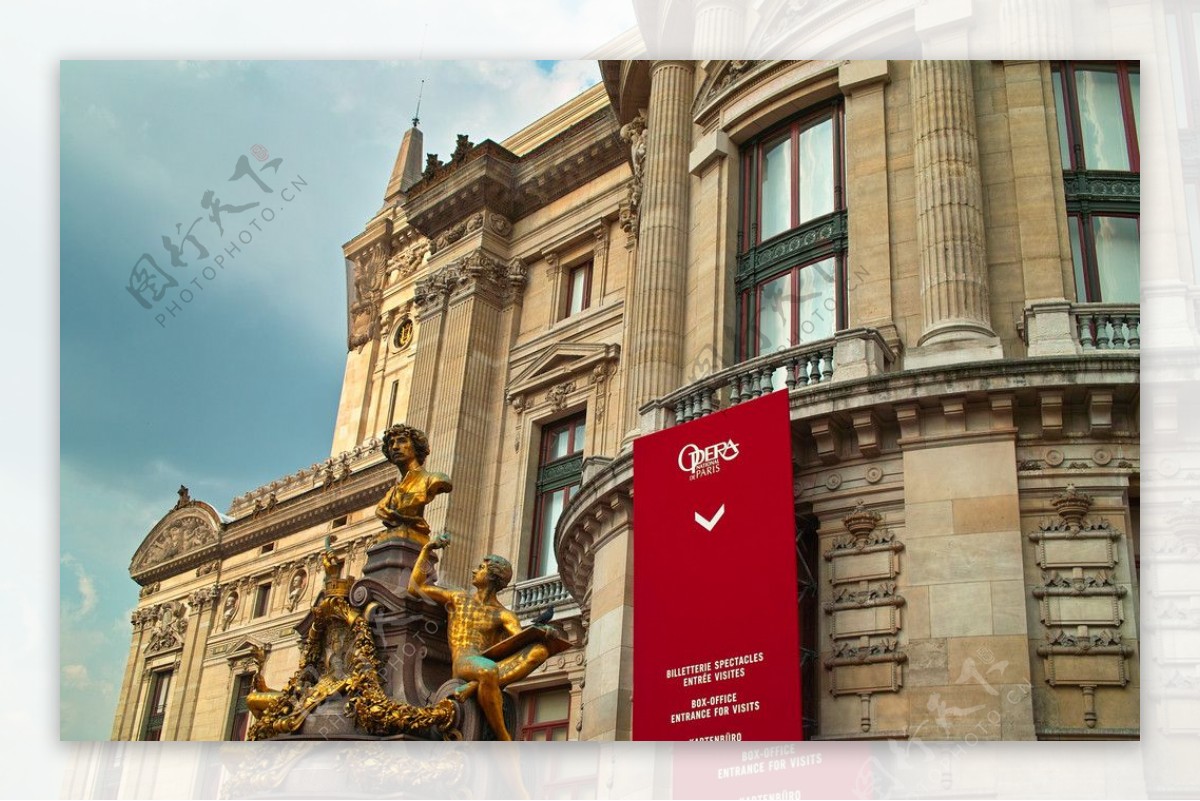 巴黎歌劇院門前的雕塑图片