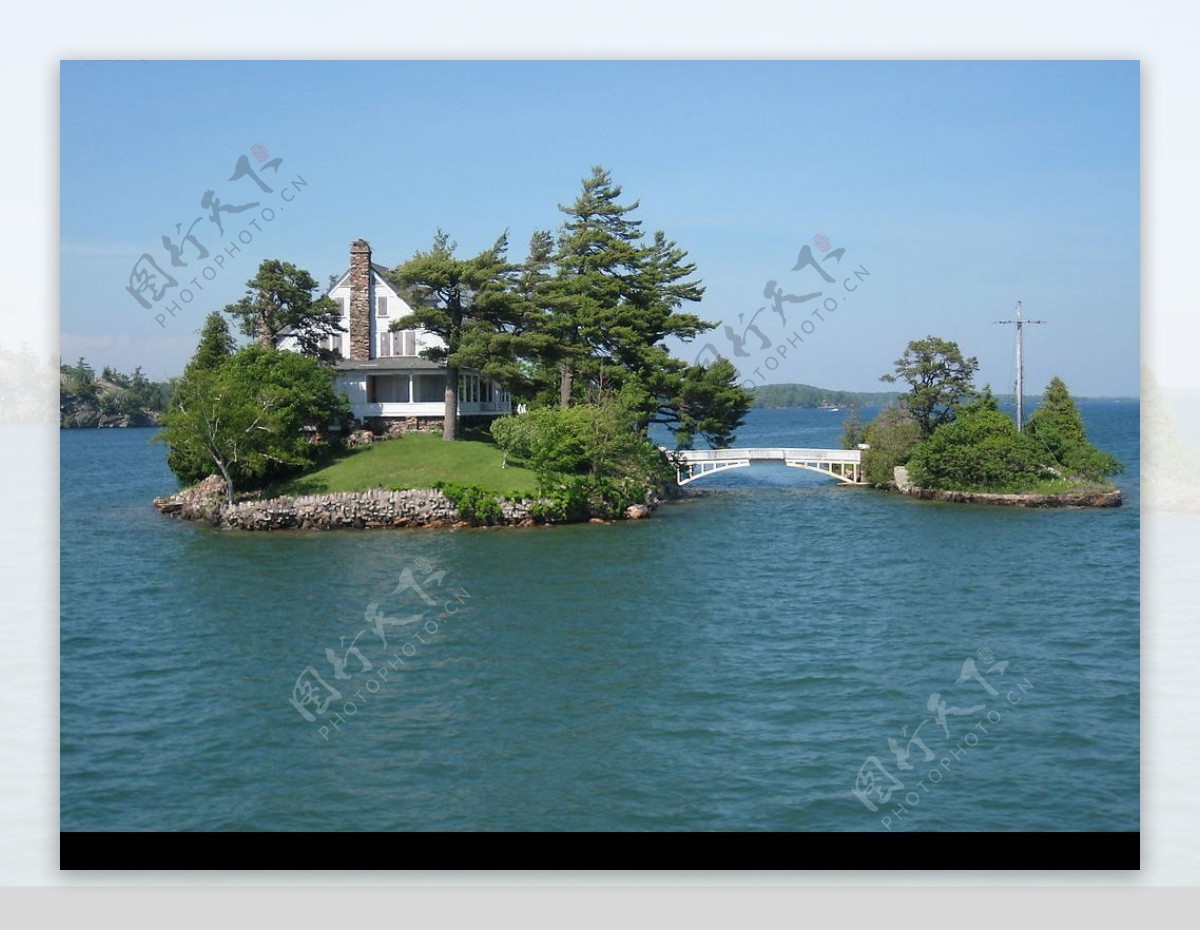 风景城堡湖水图片