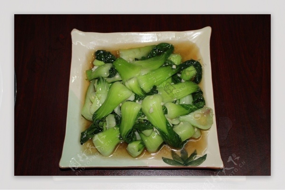 蒜茸青菜图片