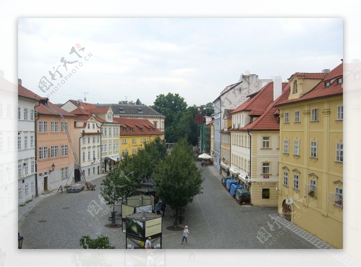 捷克布拉格童话街景图片
