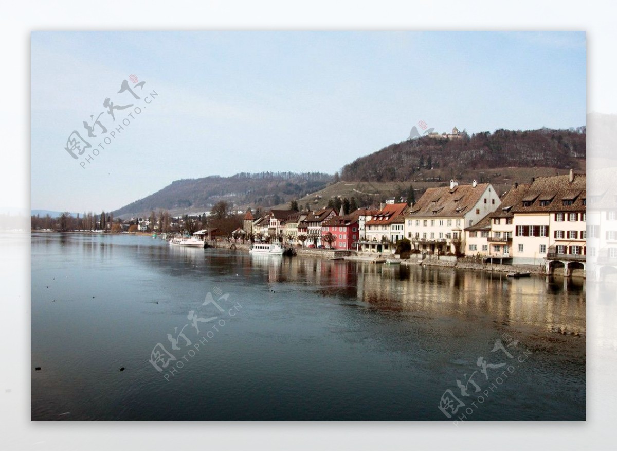 莱茵河畔的瑞士小城斯泰因图片