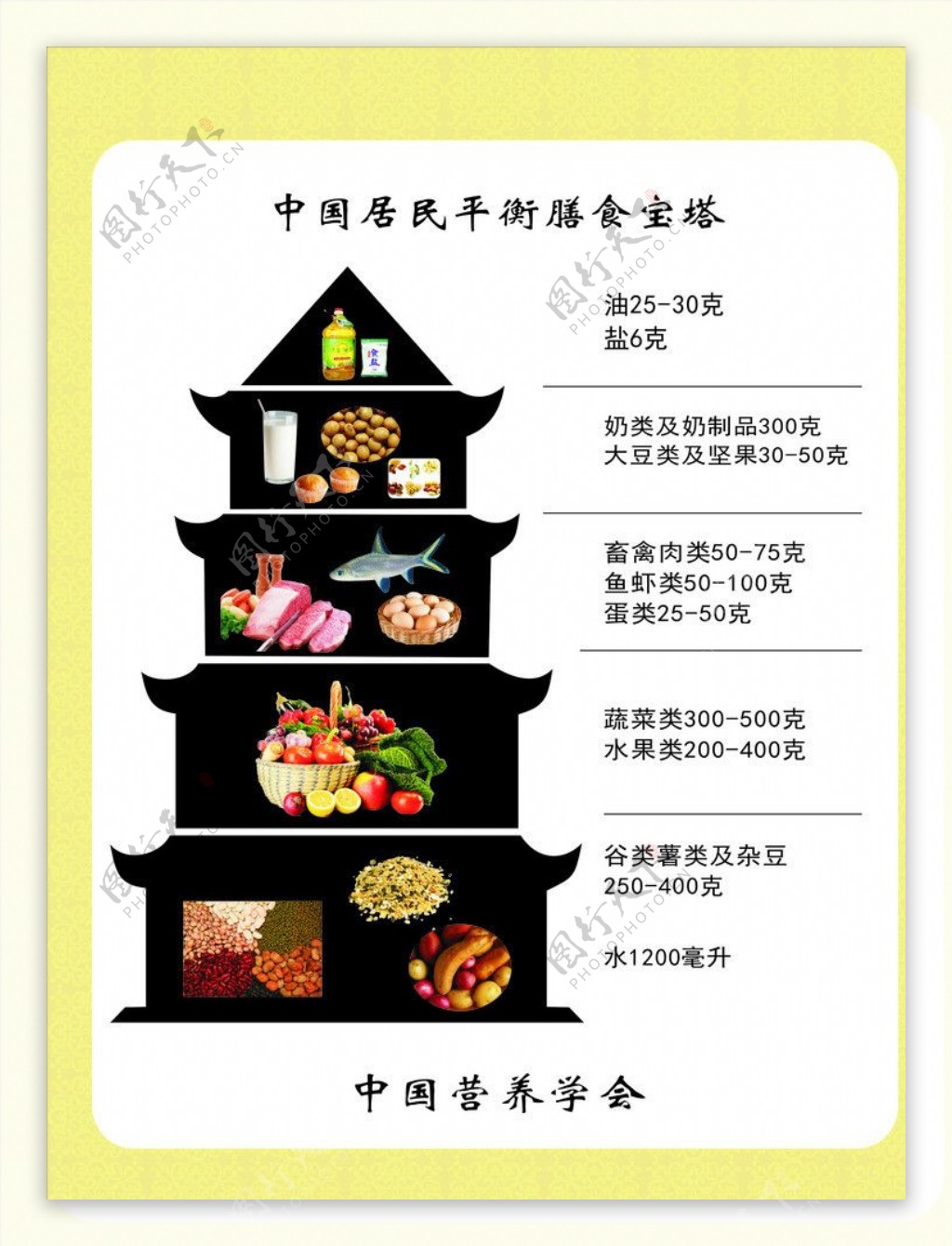 中国居民膳食宝塔图片