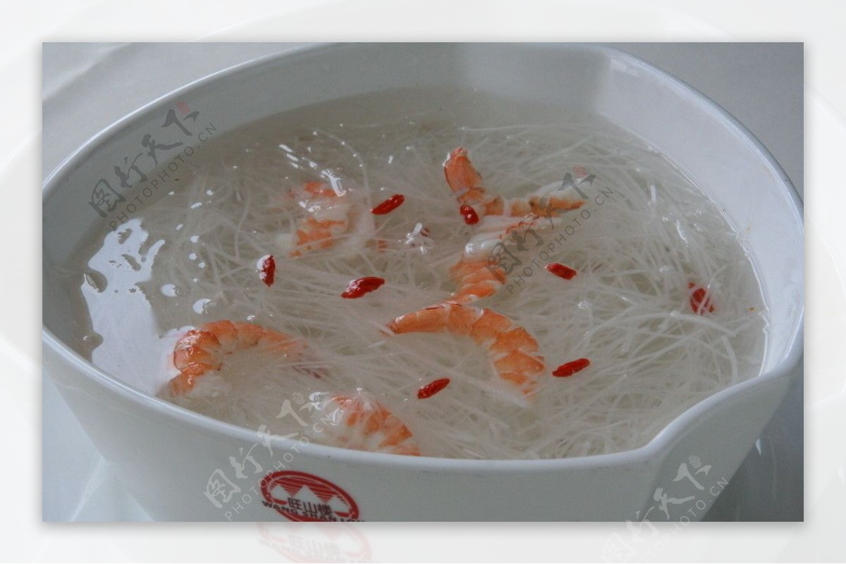 鲜虾蒸银丝图片