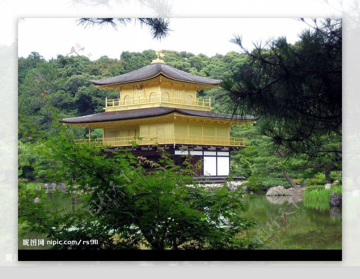 日本京都金阁寺图片