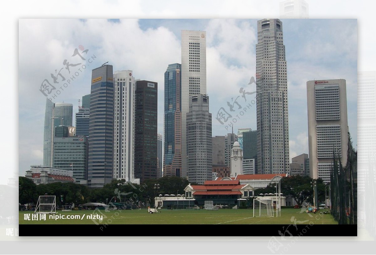 新加坡高楼群图片
