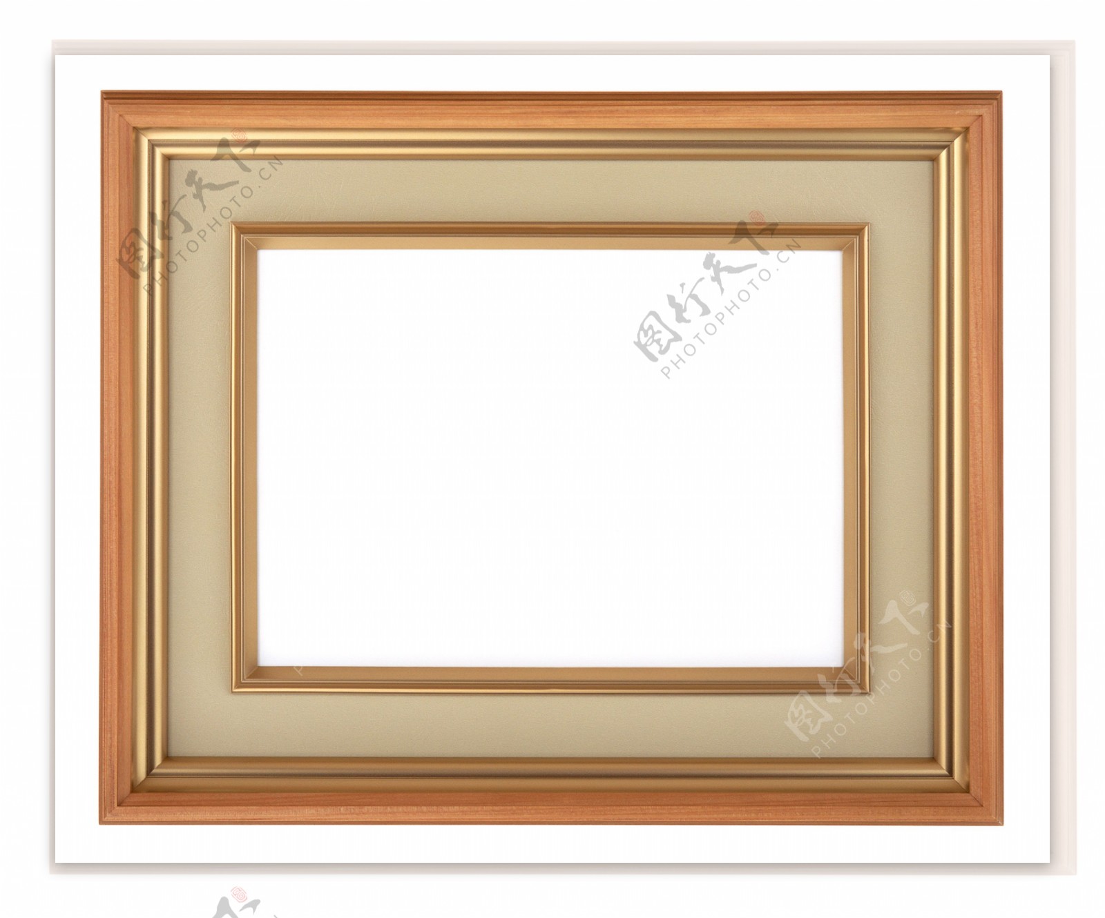 金色木纹画框相框油画框图片