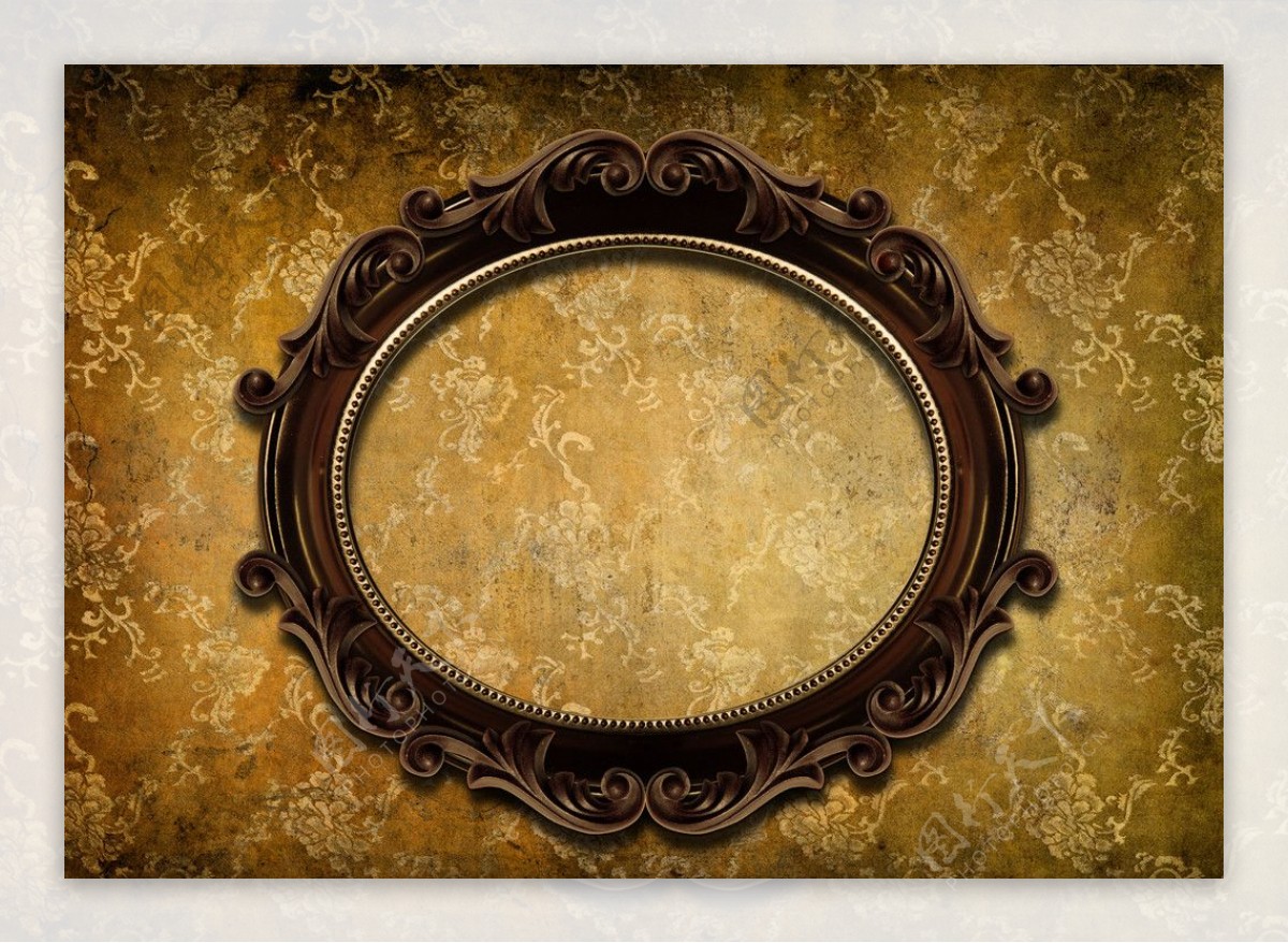 古典花纹相框图片