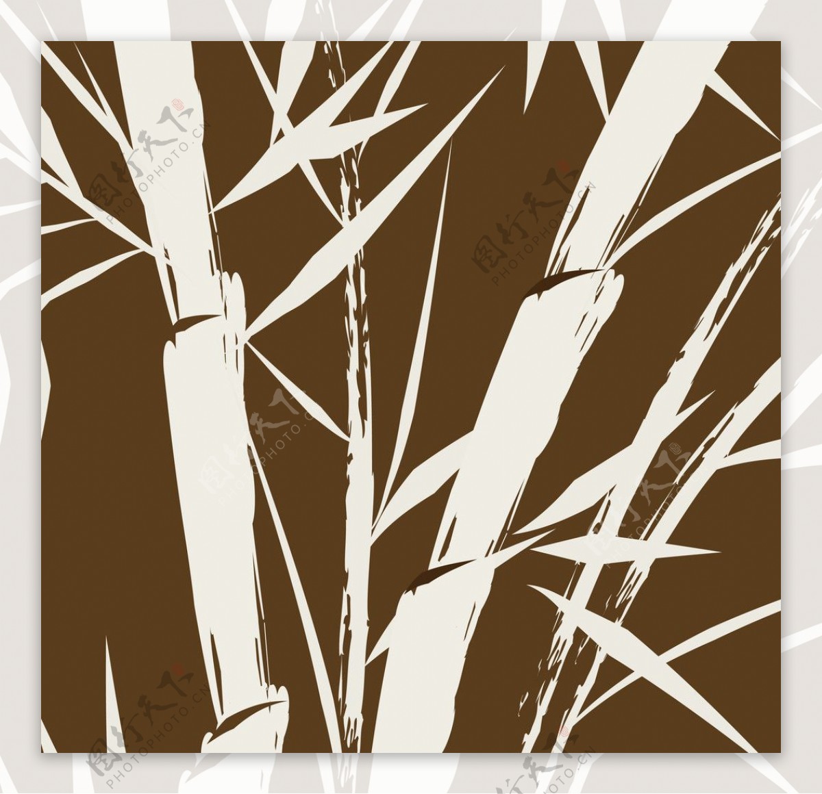 无框画素材抽象系列竹子图片