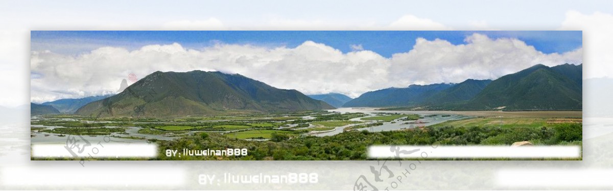 西藏尼洋河风光图片