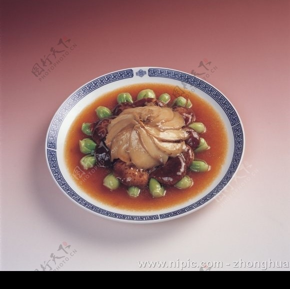 鱼翅香菇青菜图片