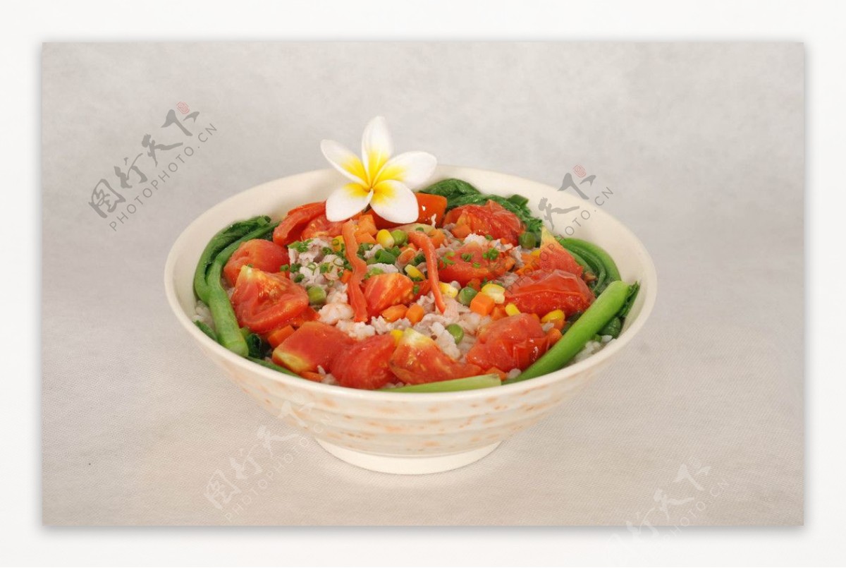 番茄虾仁饭图片