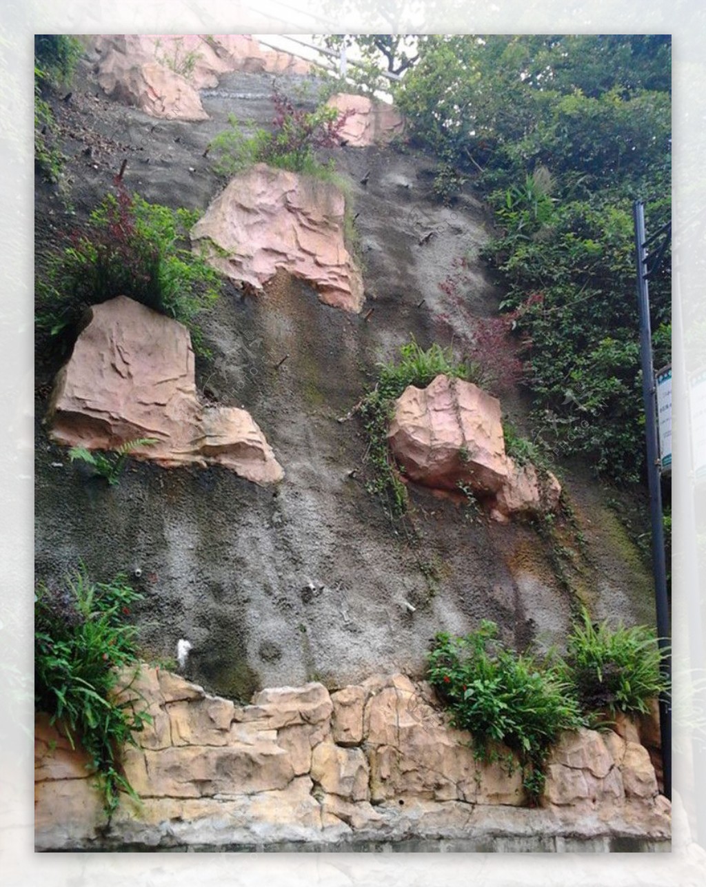 岩石壁图片