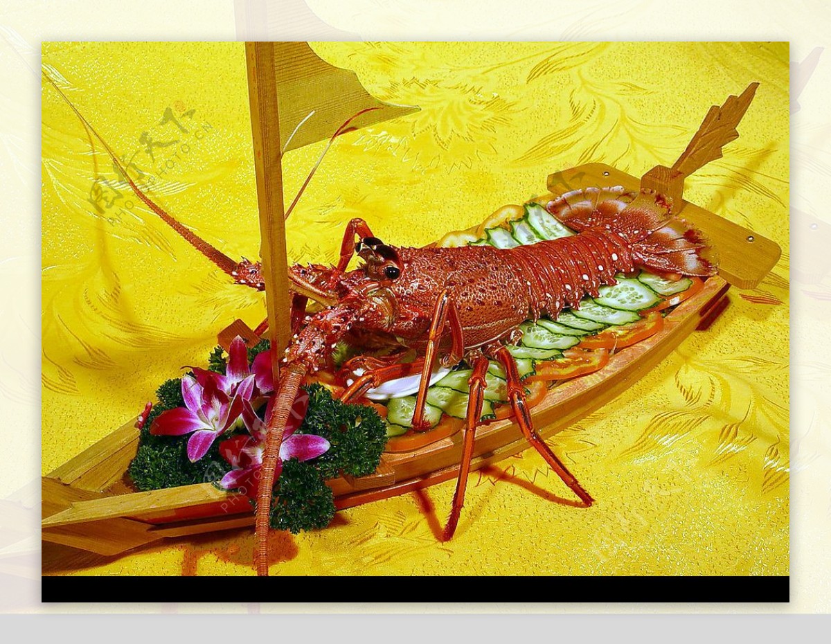刺身龙虾图片