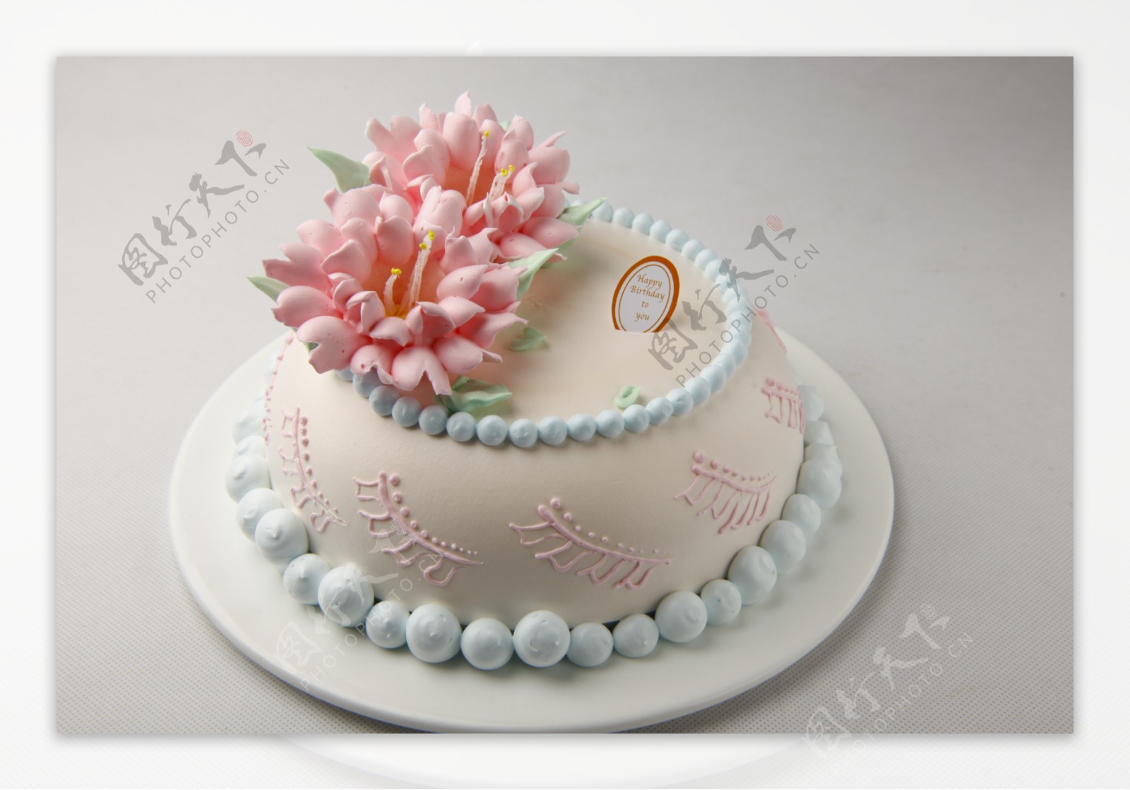 生日蛋糕罂粟花图片