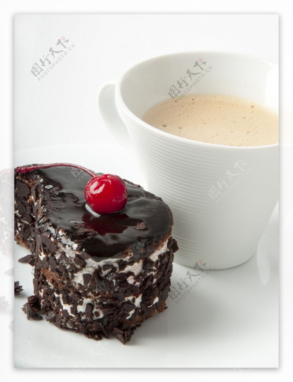 咖啡巧克力甜点图片