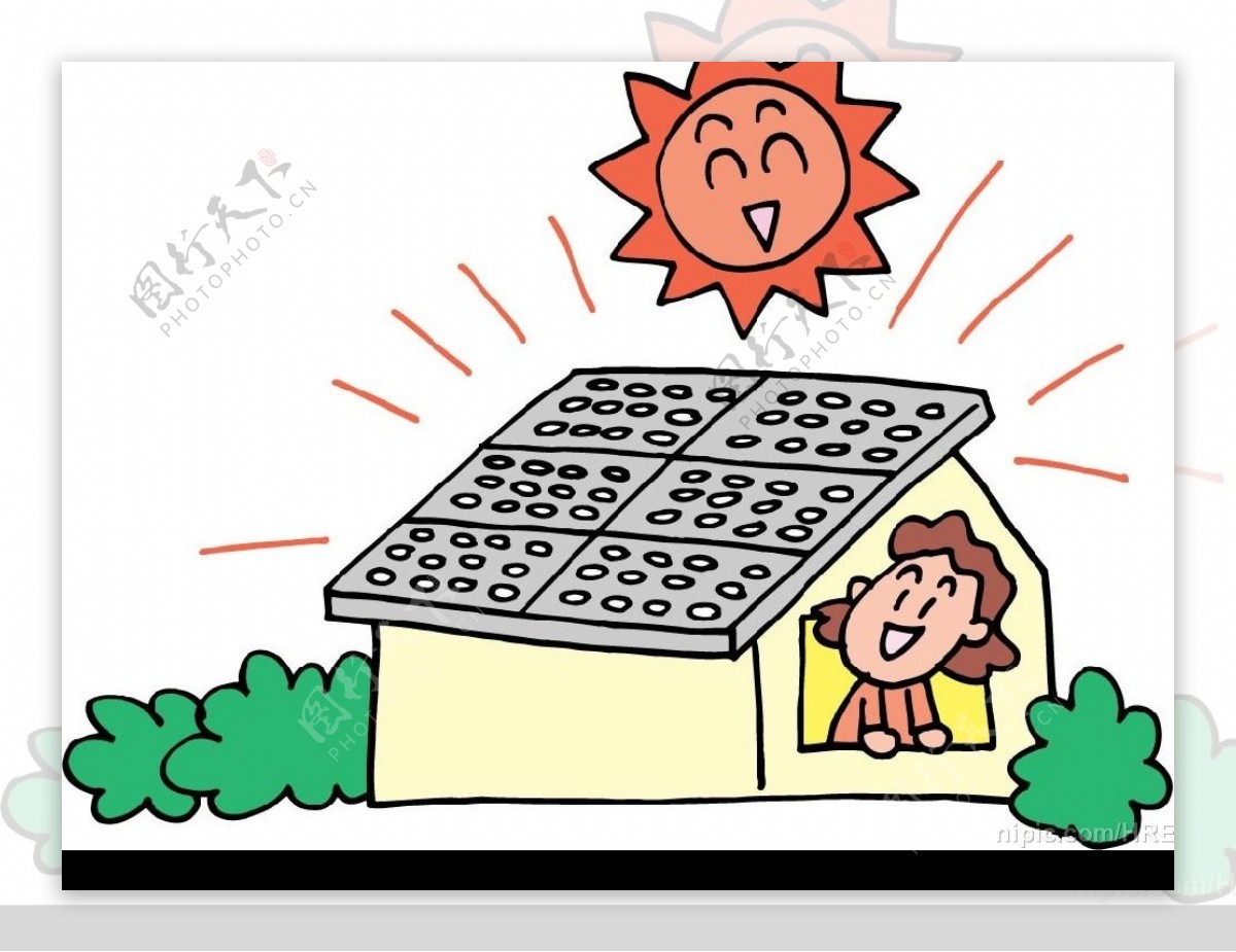 太阳能漫画图片