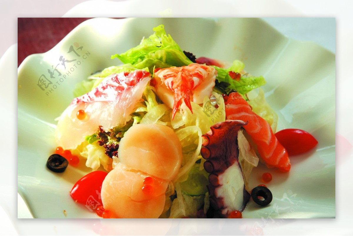 日本料理海鲜素菜图片