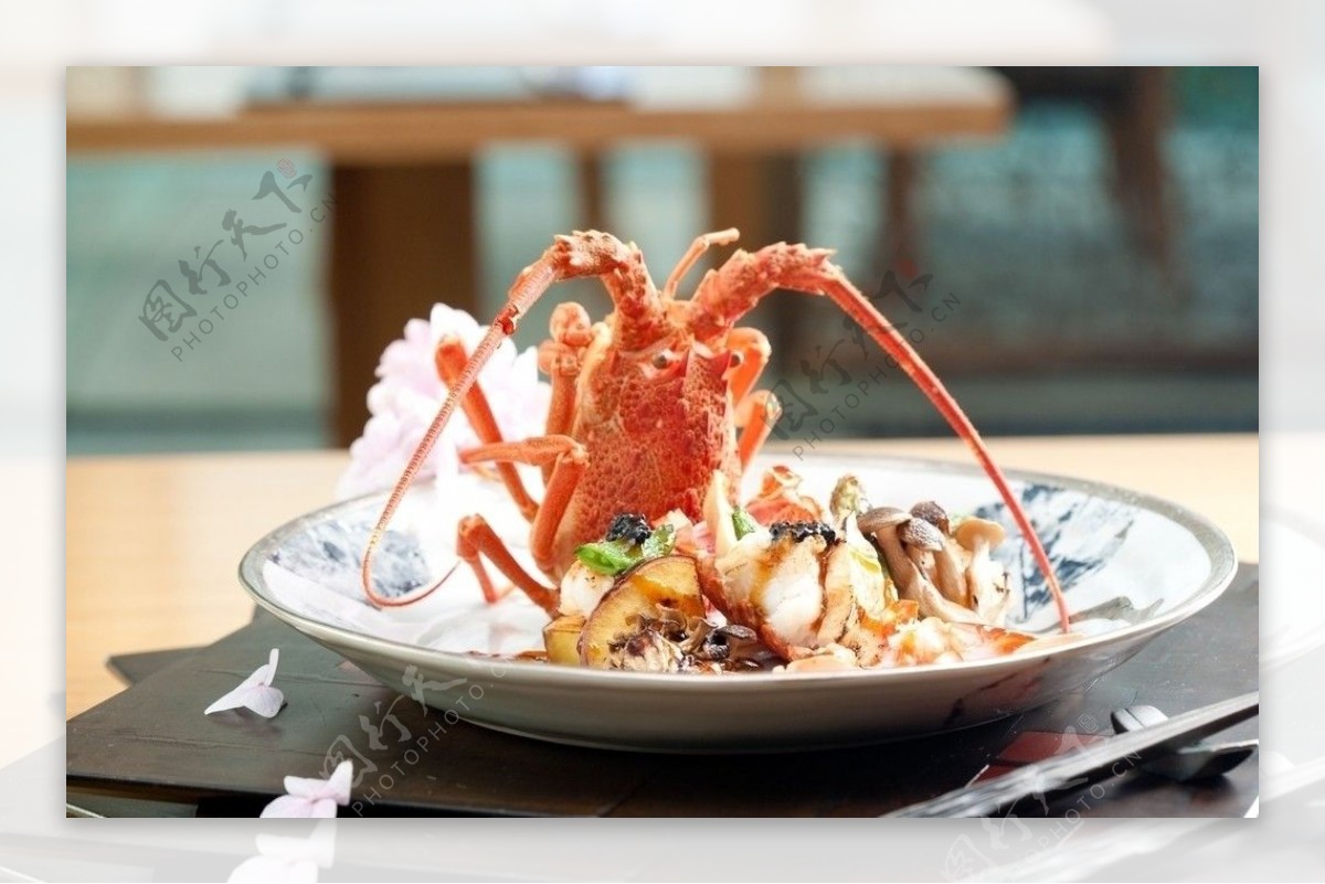 日本怀石料理之龙虾图片