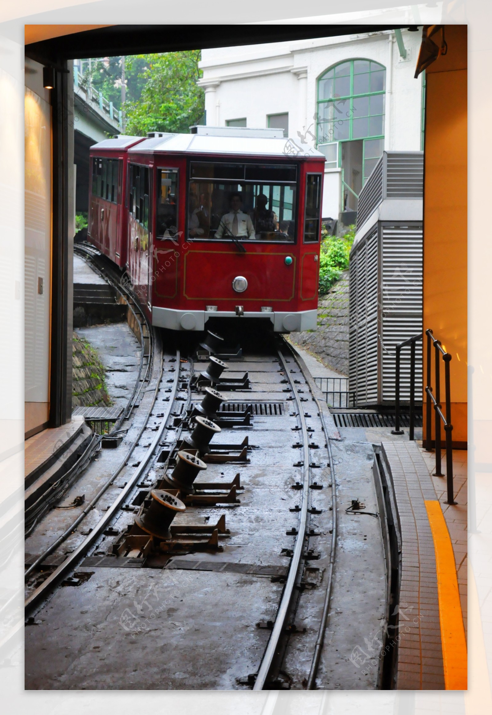 香港山顶缆车图片