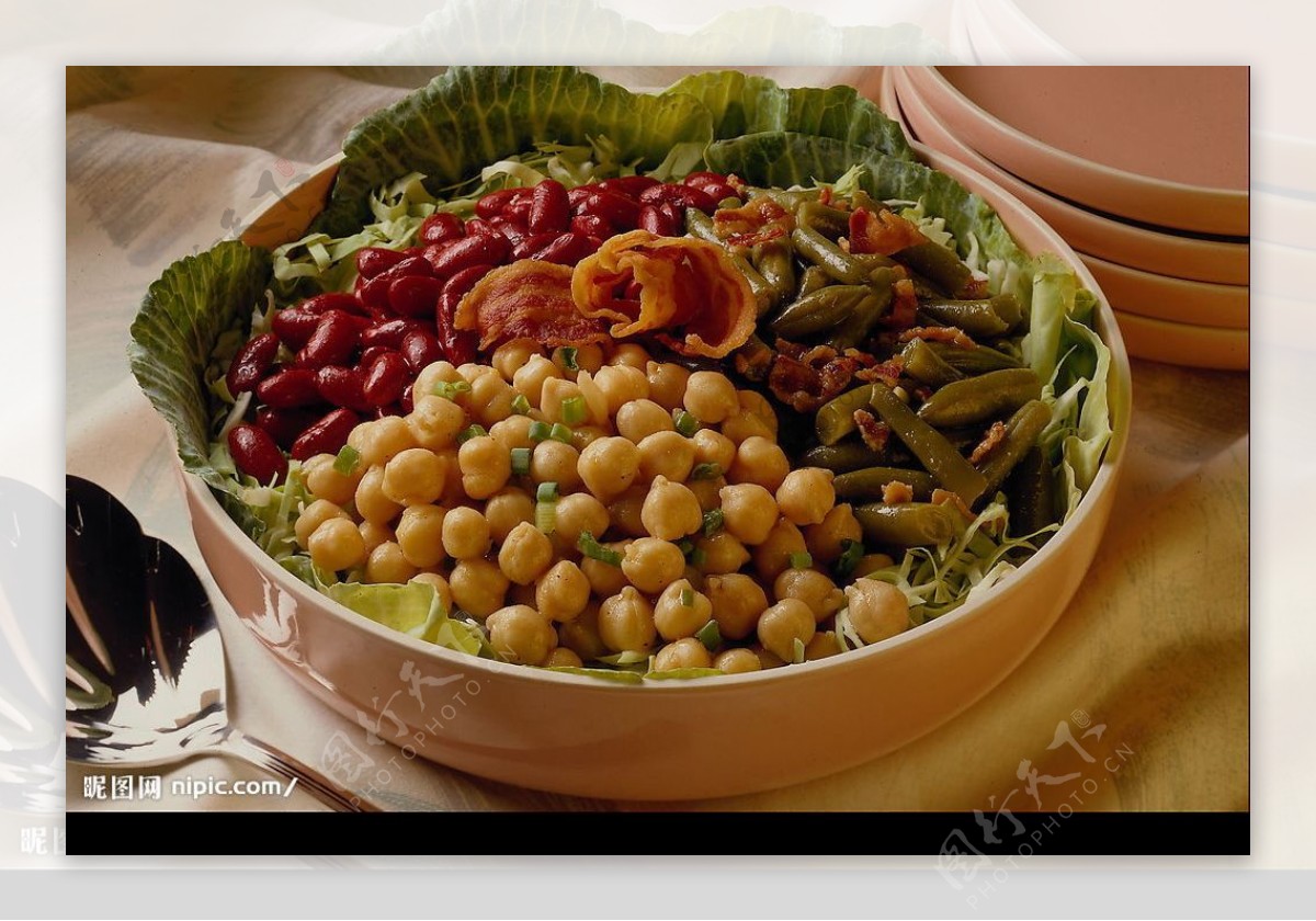 蔬菜沙拉西餐食物高精度素材图片