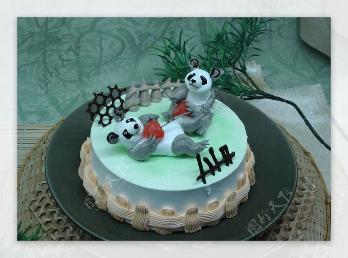 熊猫蛋糕图片