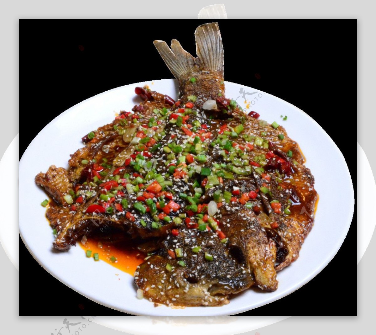 铁锅烤鱼中餐图片